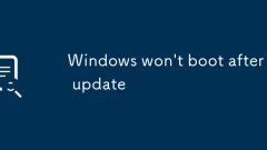 Windows tidak akan boot selepas kemas kini