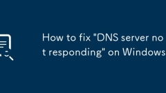 Bagaimana untuk memperbaiki 'pelayan DNS tidak bertindak balas' pada Windows?