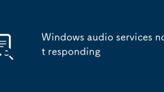 Windows audio services not responding