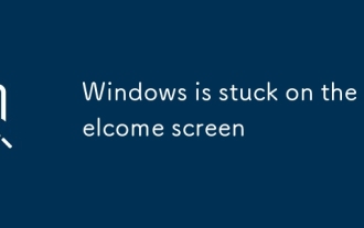 Windows is stuck on the welcome screen