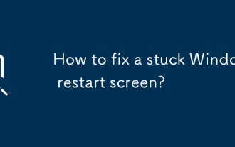 How to fix a stuck Windows restart screen?