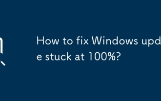 How to fix Windows update stuck at 100%?