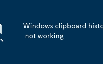 Windows剪貼板歷史記錄不起作用