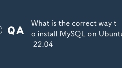 Quelle est la bonne fa?on d'installer MySQL sur Ubuntu 22.04