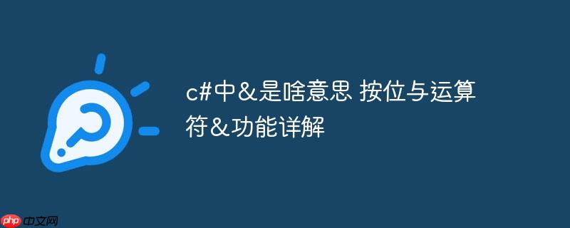 c#中&是啥意思 按位与运算符&功能详解