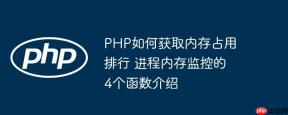 PHP如何获取内存占用排行 进程内存监控的4个函数介绍