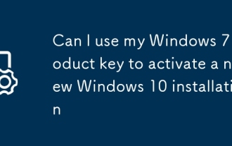 Can I use my Windows 7 product key to activate a new Windows 10 installation