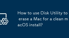 How to use Disk Utility to erase a Mac for a clean macOS install?