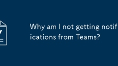 Why am I not getting notifications from Teams?
