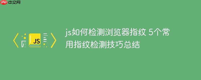 js如何检测浏览器指纹 5个常用指纹检测技巧总结