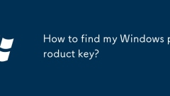 How to find my Windows product key?