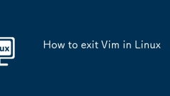 Cara keluar dari vim di linux