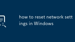 how to reset network settings in Windows