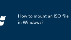 Bagaimana untuk memasang fail ISO di Windows?