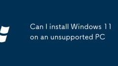 Kann ich Windows 11 auf einem nicht unterstützten PC installieren?