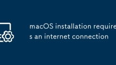 macOS installation requires an internet connection