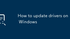 How to update drivers on Windows