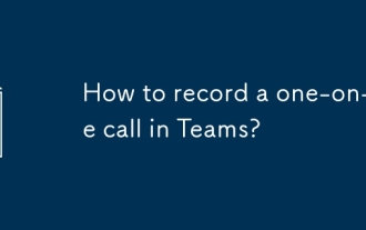 How to record a one-on-one call in Teams?
