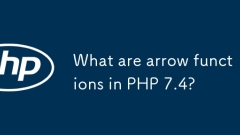 What are arrow functions in PHP 7.4?