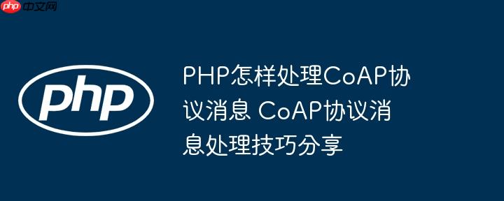 PHP怎样处理CoAP协议消息 CoAP协议消息处理技巧分享
