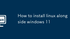 How to install linux alongside windows 11