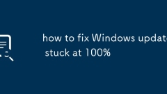 如何修復Windows更新卡在100%
