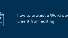 how to protect a Word document from editing