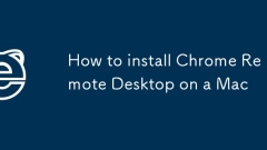 Cara Memasang Desktop Jauh Chrome pada Mac
