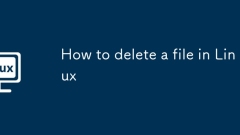 How to delete a file in Linux