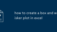 how to create a box and whisker plot in excel
