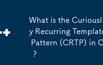 Was ist das merkwürdig wiederkehrende Vorlagenmuster (CRTP) in C?