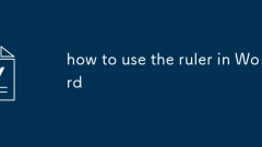 how to use the ruler in Word