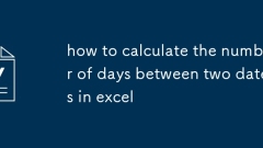 how to calculate the number of days between two dates in excel