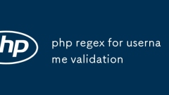 用於用戶名驗證的PHP REGEX