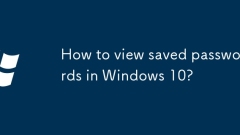 Wie kann ich gespeicherte Passw?rter in Windows 10 angezeigt?