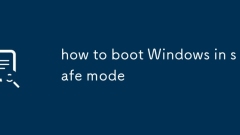 how to boot Windows in safe mode