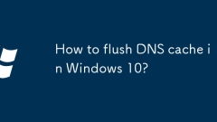 How to flush DNS cache in Windows 10?