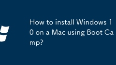 How to install Windows 10 on a Mac using Boot Camp?