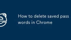 Cara memadam kata laluan yang disimpan di Chrome