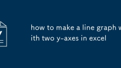 how to make a line graph with two y-axes in excel