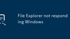 File Explorer not responding Windows
