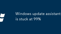 Windows update assistant is stuck at 99%