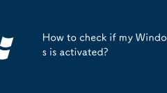 How to check if my Windows is activated?