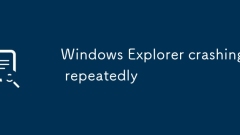Windows Explorer crashing repeatedly