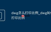 dwg怎么打印比例_dwg如何打印比例