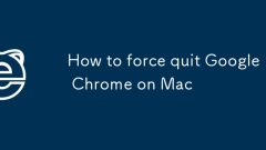 How to force quit Google Chrome on Mac