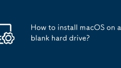 How to install macOS on a blank hard drive?