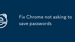 Fix Chrome not asking to save passwords