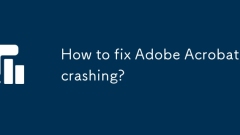 How to fix Adobe Acrobat crashing?