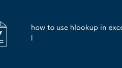 how to use hlookup in excel
